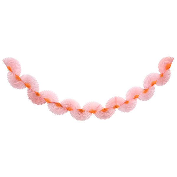 Pink Honeycomb Fan Garland
