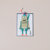 Robot Concertina Note Card