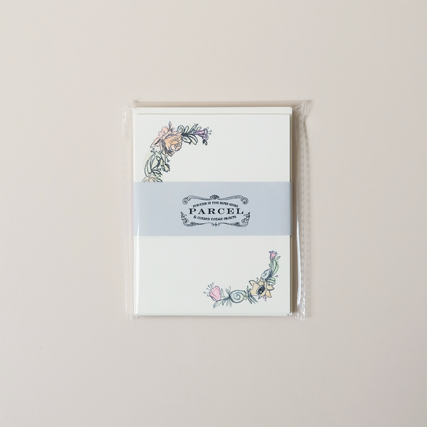 Watercolor Floral Note Card Set