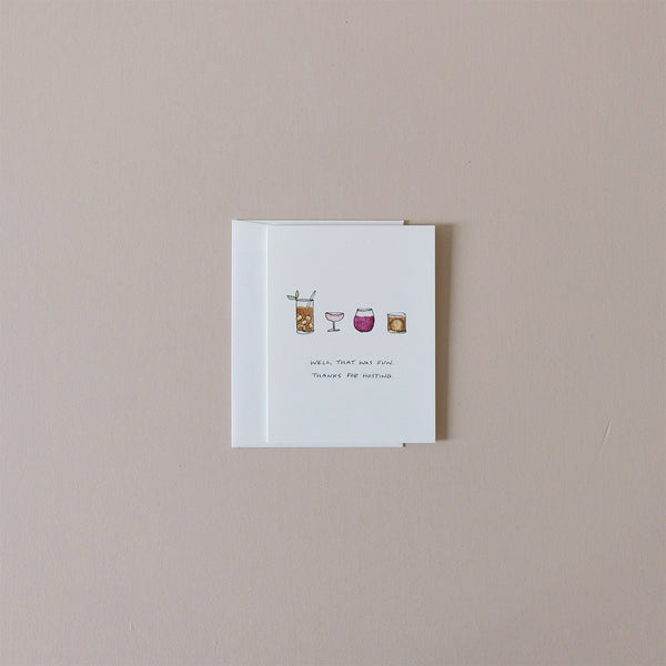 Cocktails Note Card