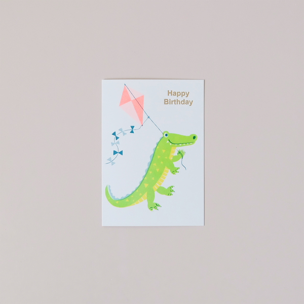 Happy Birthday Crocodile Note Card