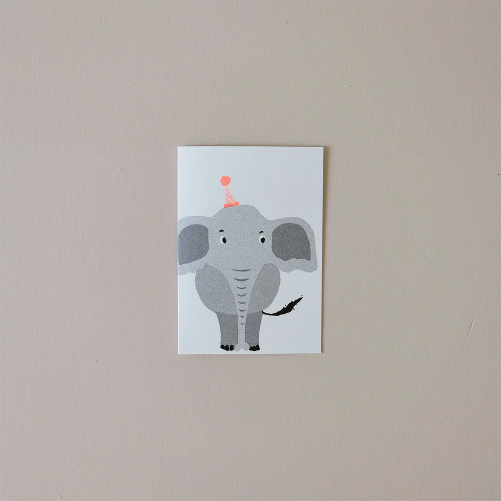 Elephant Japanese Paper Balloon Note Card