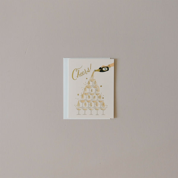 Champagne Tower Note Card