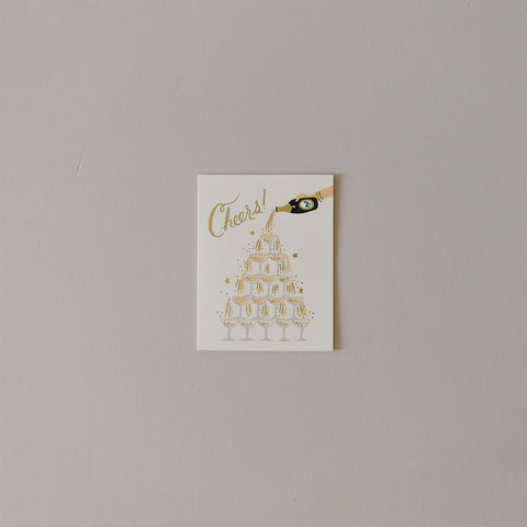 Champagne Tower Note Card