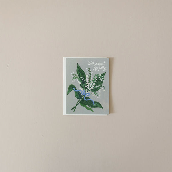 Lily of the Valley Sympathy Note Card
