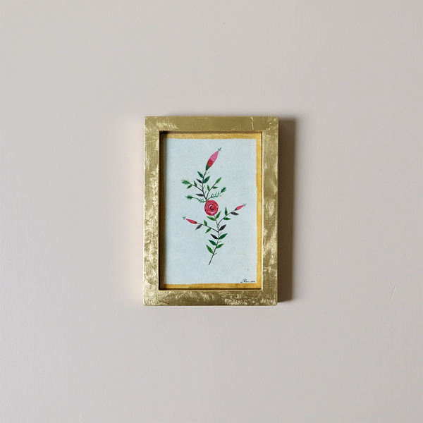 Pink Flower Branch Painting