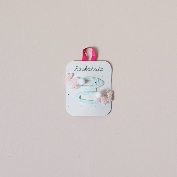 Hoppy Bunny Hair Clip Set