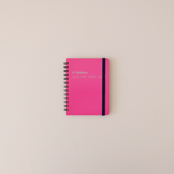 Spiral Notebook Pocket Memo Rose