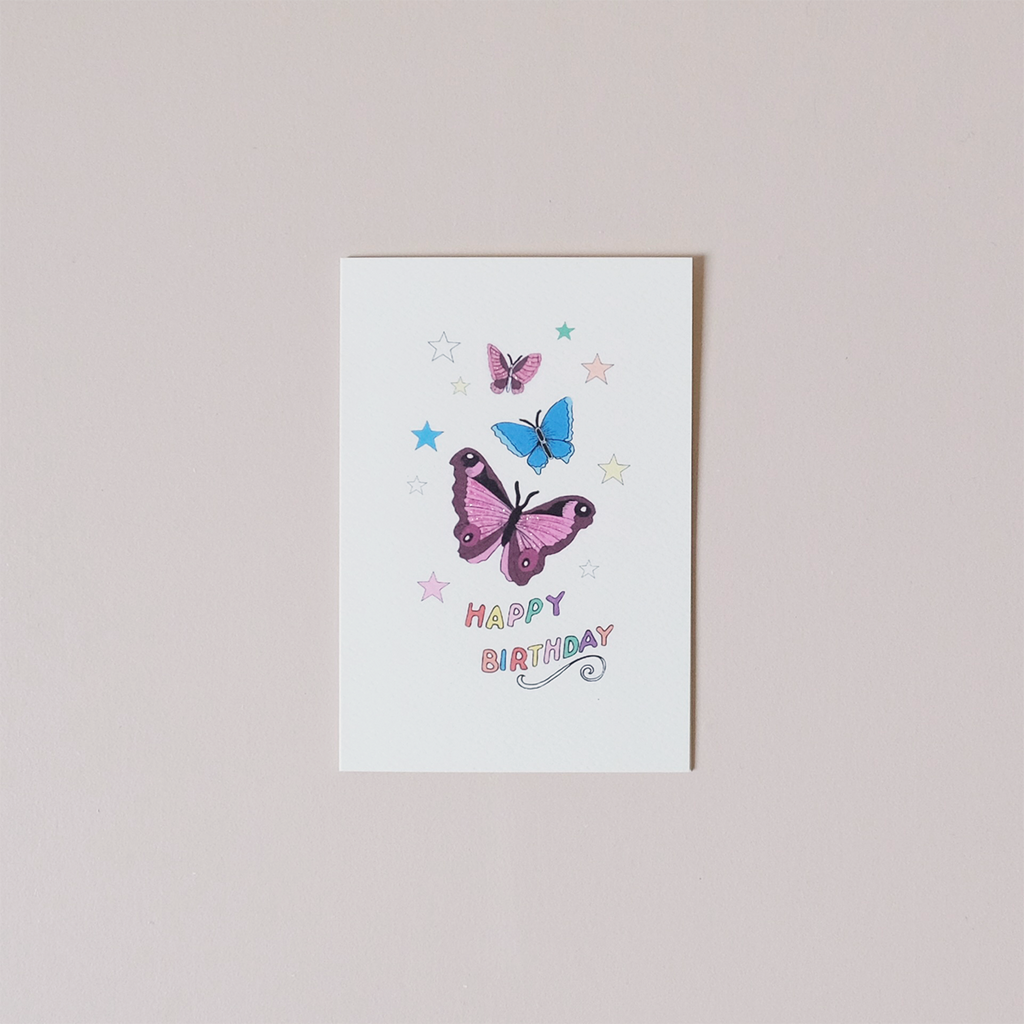 Butterfly Birthday Note Card