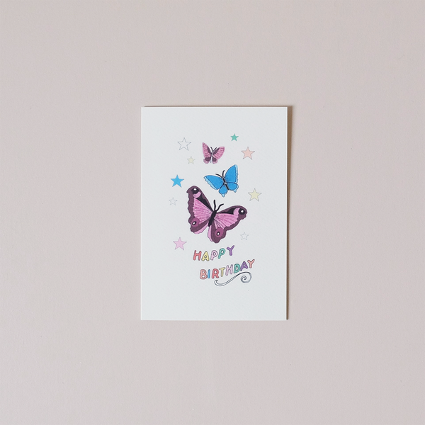 Butterfly Birthday Note Card