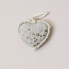 Confetti Heart Lavender Filled Ornament