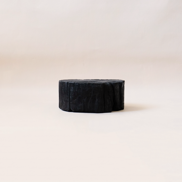 Round Wood Base Charcoal