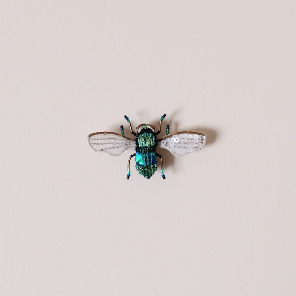 Field Bee Embroidered Pin