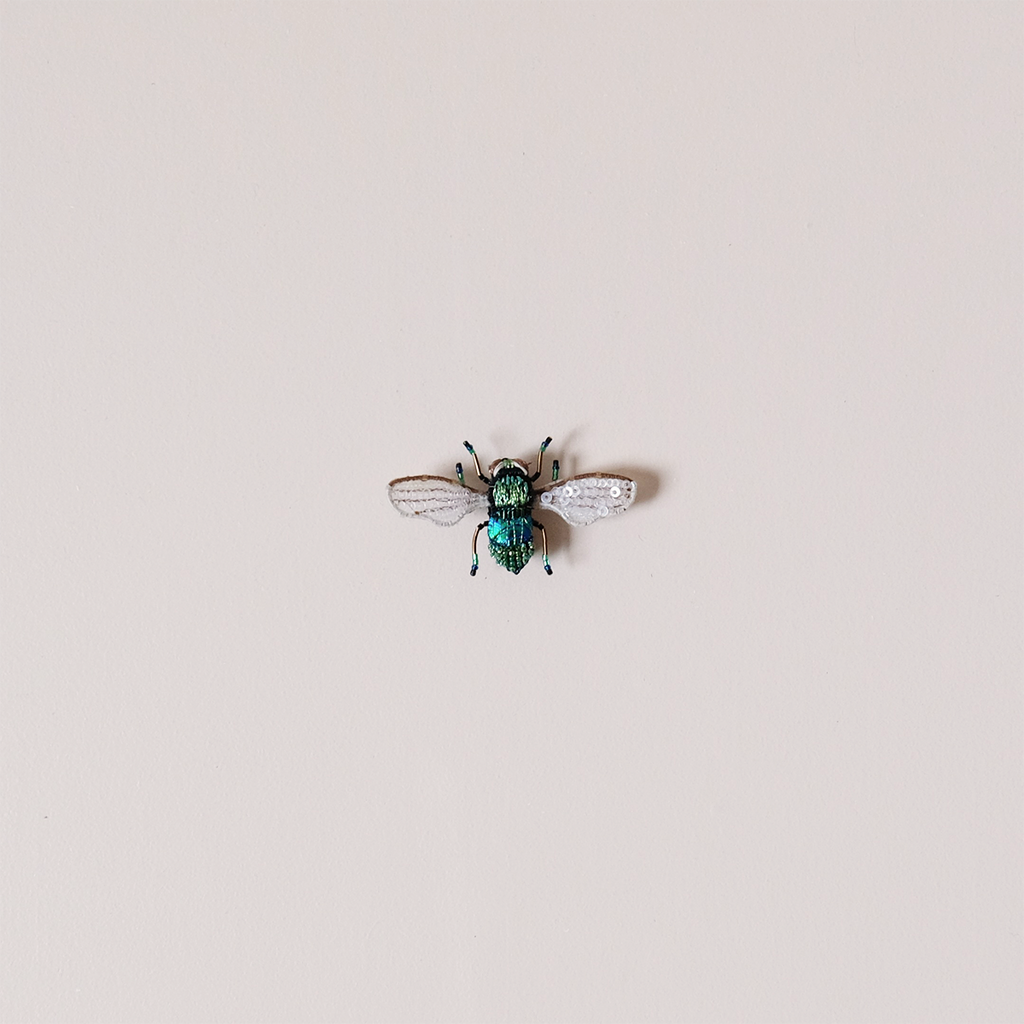 Field Bee Embroidered Pin