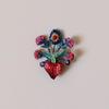 Frida's Flowers Embroidered Pin