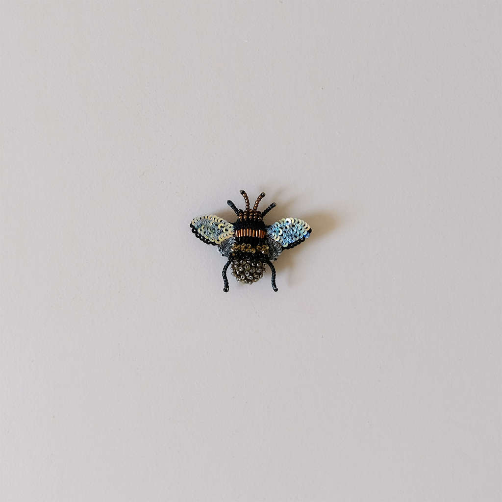 Honey Bee Embroidered Pin