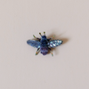 Violet Carpenter Bee Embroidered Pin