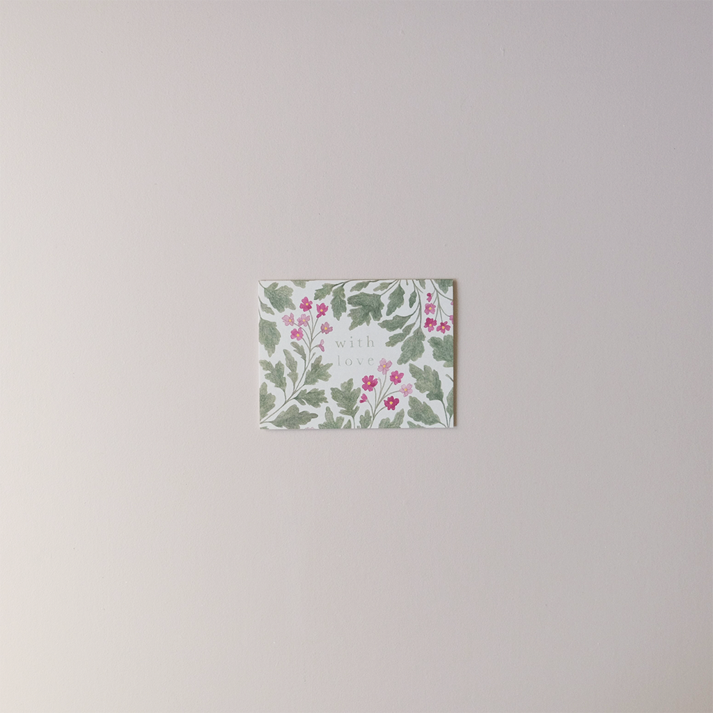 Flora With Love Mini Note Card